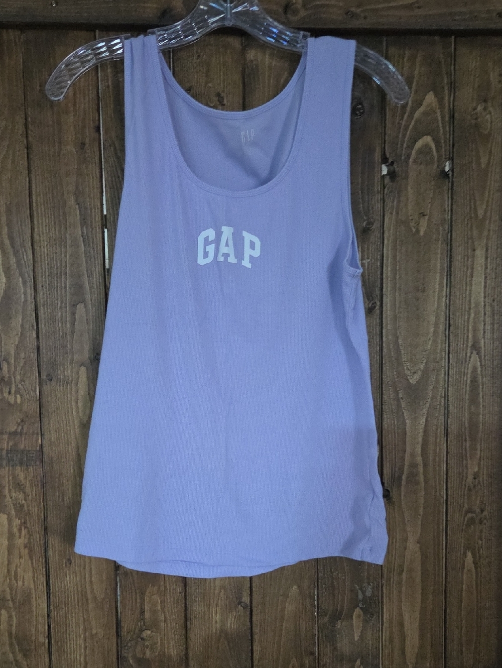 GAP Lavender Scoop Neck Ribbed Tank - Light Purple